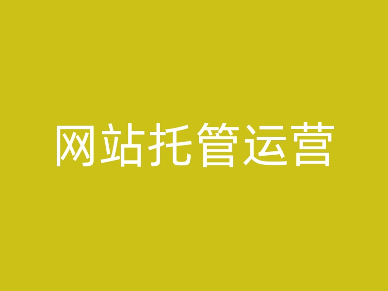 网站托管运营模式高效可持续打造您的线上业务(图1)
